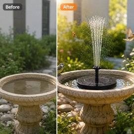 Solar Fountain Pump for Bird Baths – Floating Water Feature for Garden Pond, Pool & Patio Decor