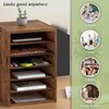 Unionly, 6 Tier Adjustable Countertop Mail Sorter, Mailboxes With Name