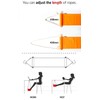 Home-organizer Tech Portable Adjustable Foot Hammock for Corner Desk Office