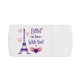 'Eiffel Tower Love' Pill Box with Tablet Splitter (PI00034219)