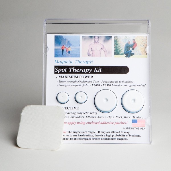 ProMagnet Magnetic Therapy Spot Magnets Over 13,000 Gauss - Contains 4 Powerful Magnets. Made in USA for Over 27 Years.