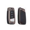 HIBEYO Car Key Case for VW Cover Leather Protective Case