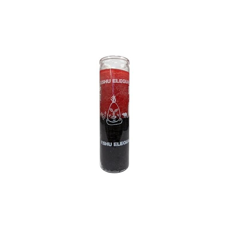 Eshu Elegua Red/Black Pillar Candle