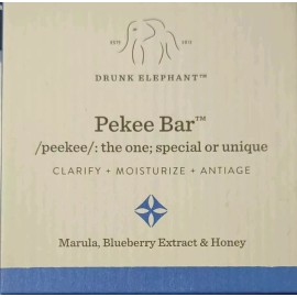 Drunk Elephant Pekee Bar Marula Blueberry Extract Honey Clarify Moisture AntiAge