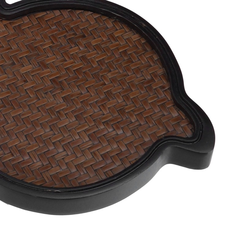 Mat Surface Bamboo Small Tea Tray Tea Plate for Teawares