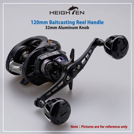HEIGHTEN Fishing Reel Handle Knob for Shimano Daiwa Baitcasting Spinning Reel Stradic Vanford Sahara FI Tranx SLX Ballistic Exceler Tatula (32mm - Black) (507)