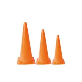 Palos Sports - High Visibility, Orange Molded Plastic Cones, Lightweight and Easy to Stack, for Markers and Activities, School Equipment (9 Inches (Single))