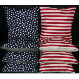 Unbranded Set Of 8 Stick Slick US Flag Cornhole Bean Bags FREE SHIPPING - Corn Filled With Tote