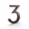 4 Inch Modern House Number, Floating House Number, Easy to