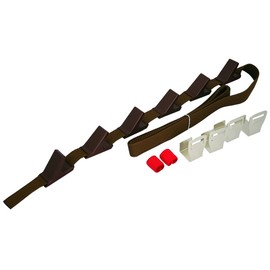 LIKE-IT NDH-01 Wall Mount Storage, Easy Installation, Door Hooks (6 Hooks), Brown, Suitable for Doors Up to Height 94.5 inches (240 cm), For Bicycles, Helmets, Storage, Entryways, Wall Hanging