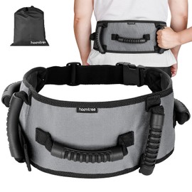 Gait Belt Transfer Belts with Padding Handle,Transfer Belts for Lifting Seniors with One-Click Buckle,Medical Nursing Gait Belt for Patient Assist, Elderly, Handicap, Physical Therapy (Grey)