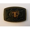Handmade in USA - Small Leather Name Buckle For Narrow