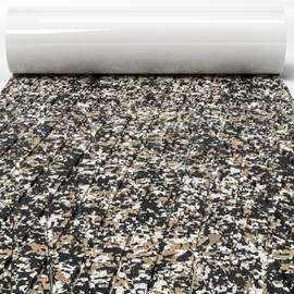 GEAVESS Boat Flooring EVA Foam Boat Decking Sheet Self Adhesive Marine Flooring Non-Slip Boat Mat Foam Deck Flooring Carpet Mat Rolls for Kayak Yacht RV Motorboat Surfboard, Desert Camo 94.5"x31.5"