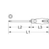 KS Tools 159.1047 ERGO+ screwdriver, POZIDRIV, PZ0