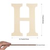 Large Wooden Letters 17 Inch, Big Wood Letters H Shape