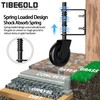TIBEGOLD 4.3" Heavy Duty Gate Wheel, Black Gate Casters for
