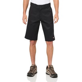Dickies Men's Relaxed Fit Multi-Use Pocket Work Shorts, 13", Black