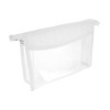 Healvian Clear Travel Makeup Bag Portable Zippered Cosmetic Organizer for