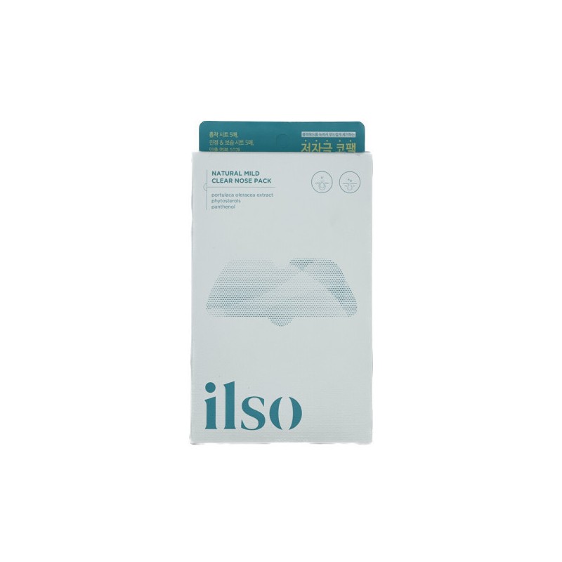 Ilso 일소 네추럴 마일드 클리어 노우즈 팩 7g 5매입 /