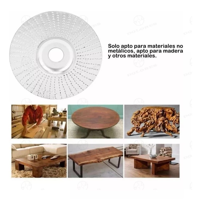 Dolores Disco Amoladora Angular Para Tallar Madera Pulidor Lijado