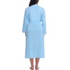 Amorbella Women Robe Long Bathrobes Lightweight Light Blue Large