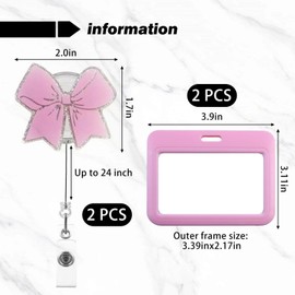 2-Teiliger Bogen-Id-Ordner Und 2-Teiliger Id-Set, Wasserdichte Kartenhalter Für Kunststoff, Id-Schutzabdeckung, Einziehbarer Id-Ordner.