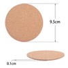 60 Pack Self-Adhesive Cork Round 3.74" Mini Backing Cork Tiles