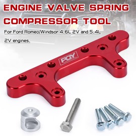 PQYRACING Herramienta compresora de Resorte de válvula de Motor Compatible con Ford Mustang GT F150 4.6L 5.4L 2V Romeo Windsor Lincoln Mercury, Rojo