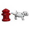 Peeing Dalmatian With Fire Hydrant Ceramic Salt Pepper Shaker Magnetic