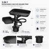 Car Cup Holder Tray for Road Trips – 360° Rotating