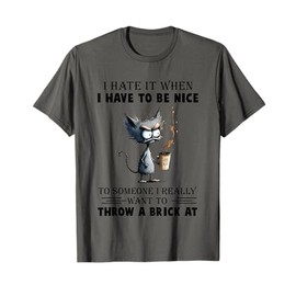 I Hate It When Have To Be Nice Someone Really Want To Throw T-Shirt