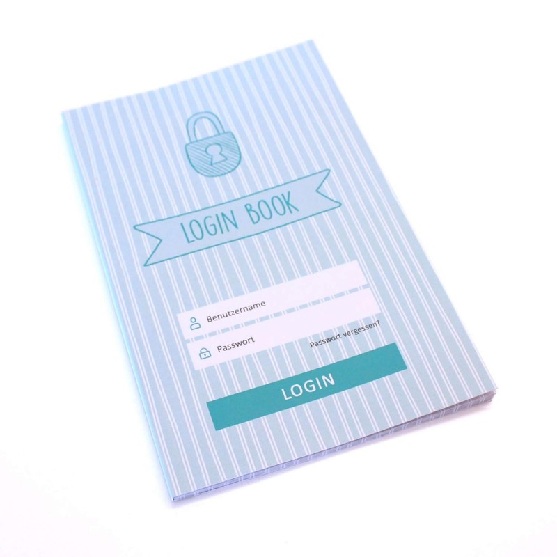 Password Book Login Book 44 Pages Mint Notebook Organiser Lines