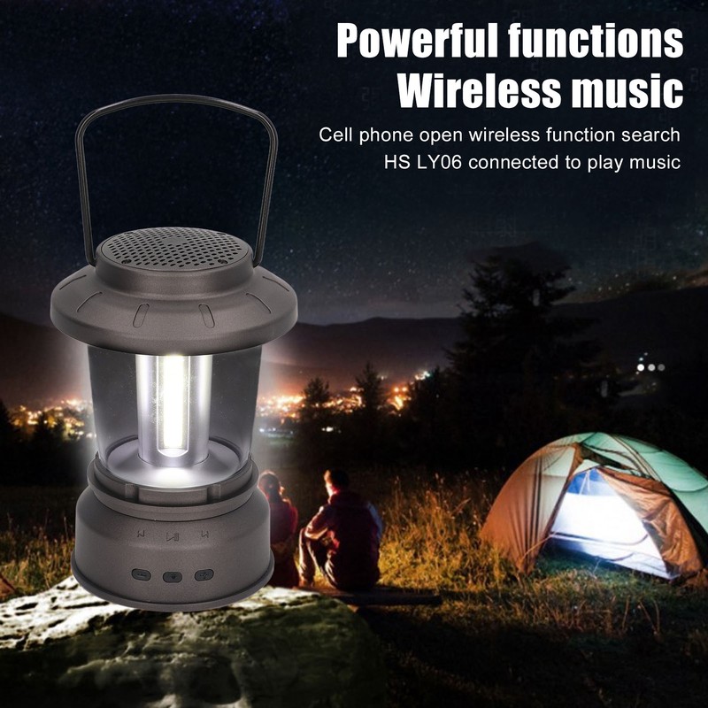 Outdoor Bluetooth Speaker Light Retro Style 2 Modes USB Power
