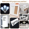 Lesnlok Matte White Acrylic Sheets 1/4 inch Thick 6mm 1
