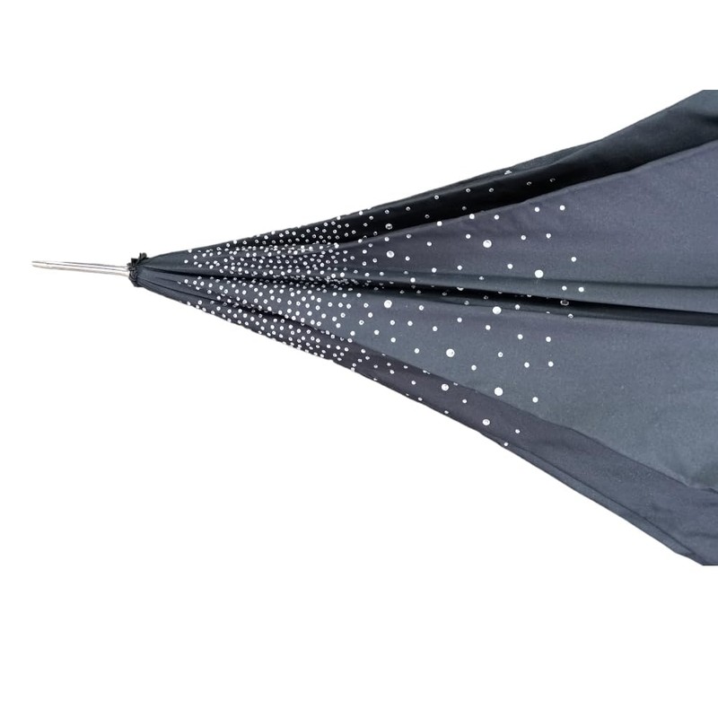 Superbia Sparkle Diamond Frill Fancy Wedding Event Automatic Stick Umbrella