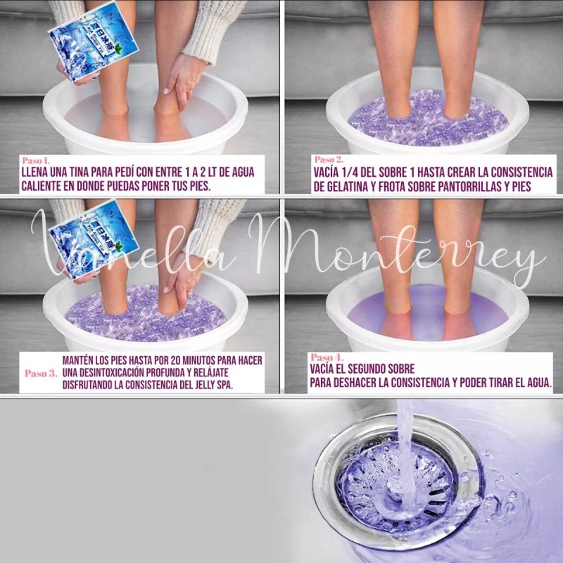 Vanella Monterrey Jelly Spa Exfoliante Pies Pedicure Sales Minerales Full