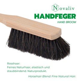 Novaliv Horsehair hand brush and room broom variant.