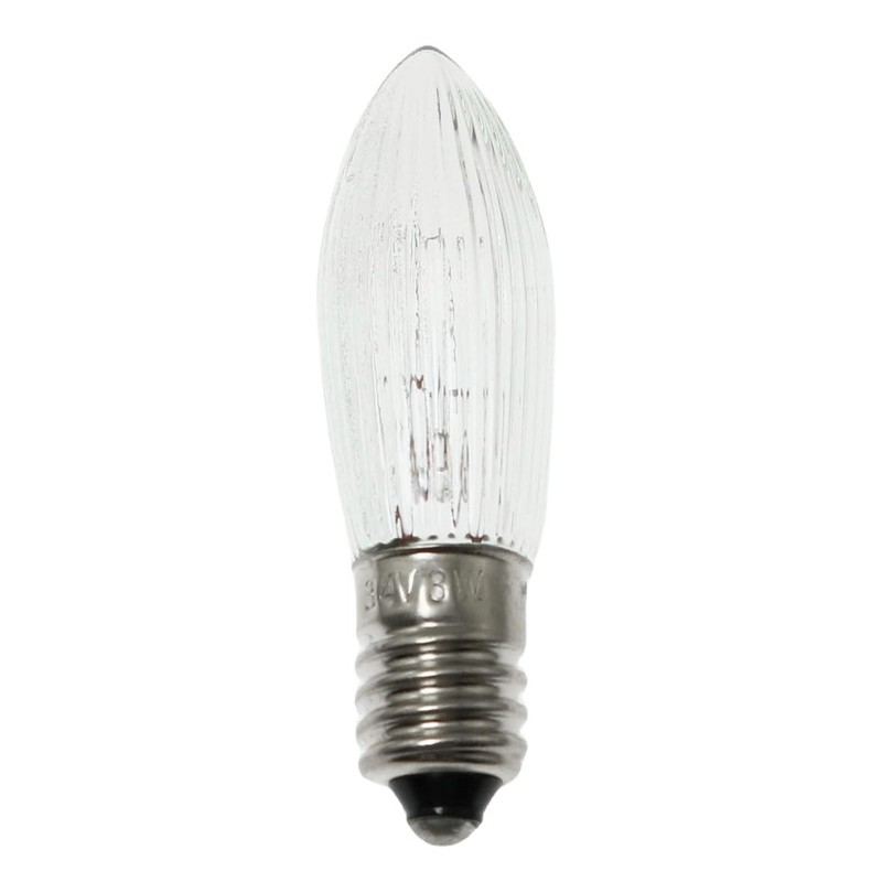 SQXBK 10PCS E10 Olive-Shaped Bulb 3W 34V 9x45MM/0.35x1.77Inch European Special