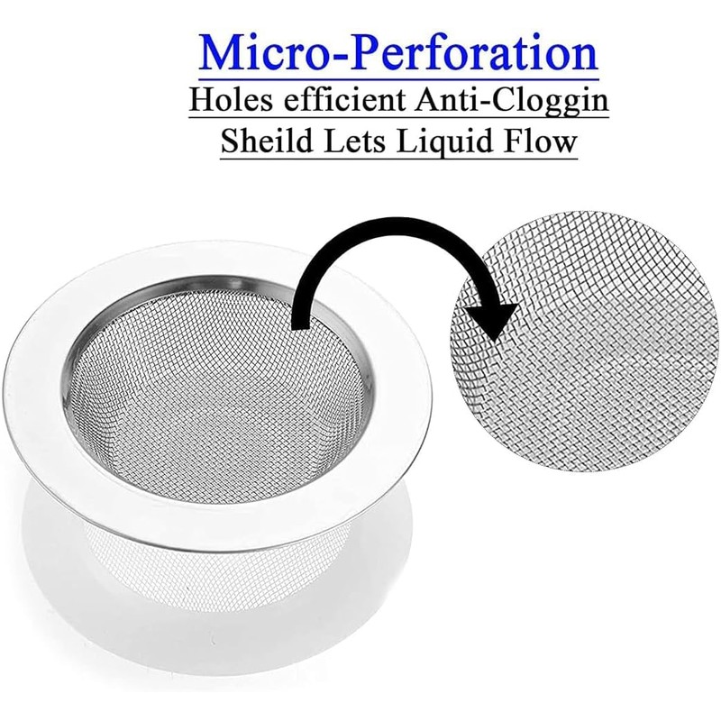 4.2"" Drain Kitchen Sink Strainer and Stopper Basket Replacement for