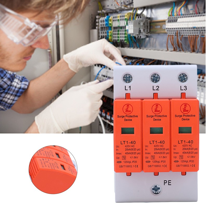 Surge Protective Device Breaker Protector Home Improvement Electrical Supplies AC420V
