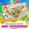 Sour Neon Gummy Worms | 1 Pound Bag | Assorted