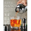 Onebttl Cocktail Shaker Bar Set Gifts with Initials, 24oz Mixer