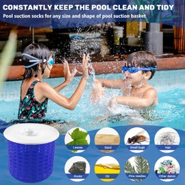 Sukh Pool Skimmer Socks Filte - 30PCS Pool Socks Skimmer Filter Socks Pool Skimmer Basket Sock Pool Filter Socks Pool Cleaning Filter Socks Cleans Debris,Leaves for In-Ground,Above Ground Pools