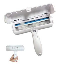 JUSTHAWK Pet Hair Remover Roller | Reusable Animal Hair Removal Brush for Dogs and Cats | Easy to Clean Pets Hair Remover for Sofa, Furniture, Carpet, Car, Clothes, Bedding | Animal Fur Removal Tools