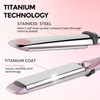 Rozamor Professional Titanium Flat Iron with 1 Inch Floating Plates,