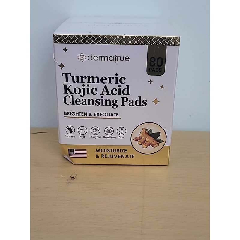Dermatrue Brightening & Exfoliating Face Pads: Turmeric & Kojic Acid