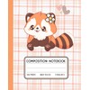 Kawaii Red Panda Composition Notebook – Cute Animal Journal with