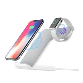 TEHAUX Quick Charging Wireless Stand for White Compatible with All Wireless Charging Devices Ergonomic Design for Comfortable Viewing Safe Cooling Technology for