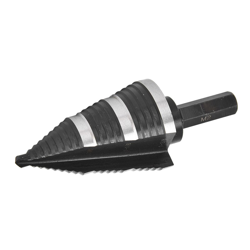 3/16 to 1‑3/8in Step Drill M2 High Speed Steel Nitrided