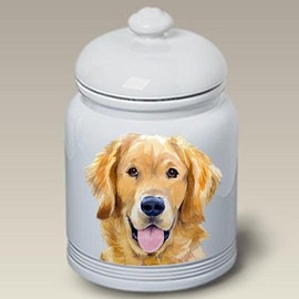 Best of Breed Golden Retriever - Barbara Van Vliet Ceramic Treat Jars
